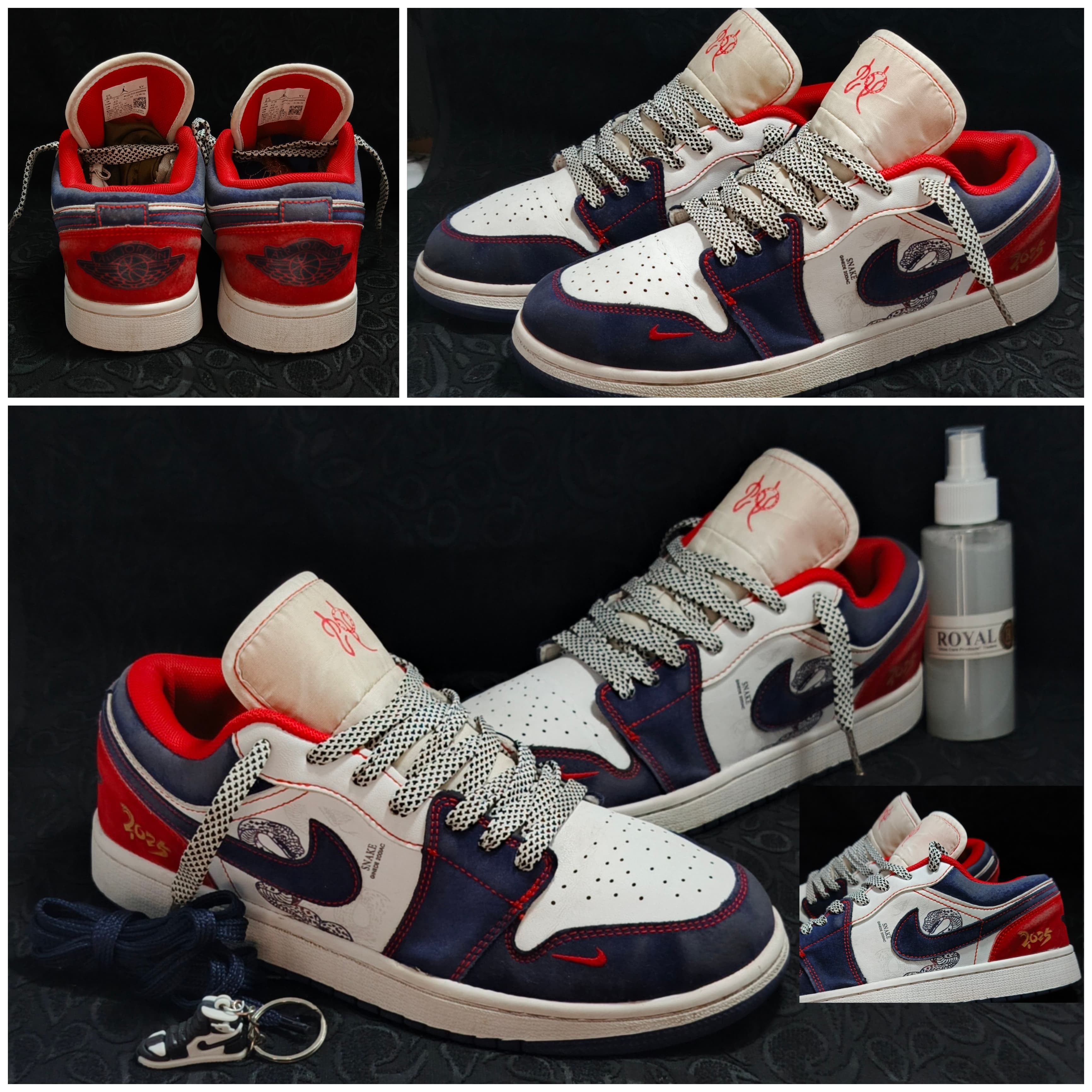 Air Jordan 1 Low Patchwork Blue Red - Pre-Owned | Good
