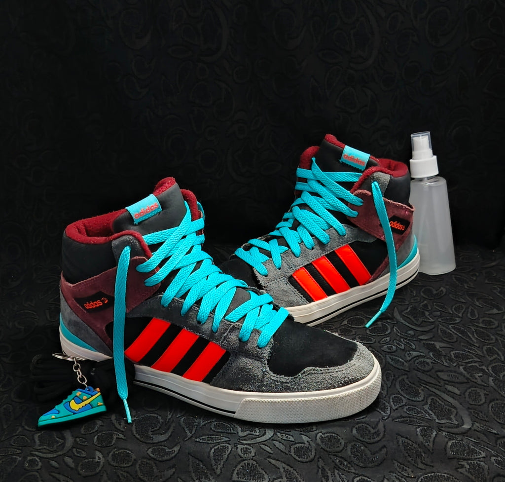 Adidas Neo Label High-Top “Black/Red/Teal”