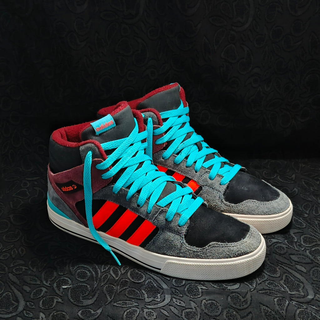 Adidas Neo Label High-Top “Black/Red/Teal”