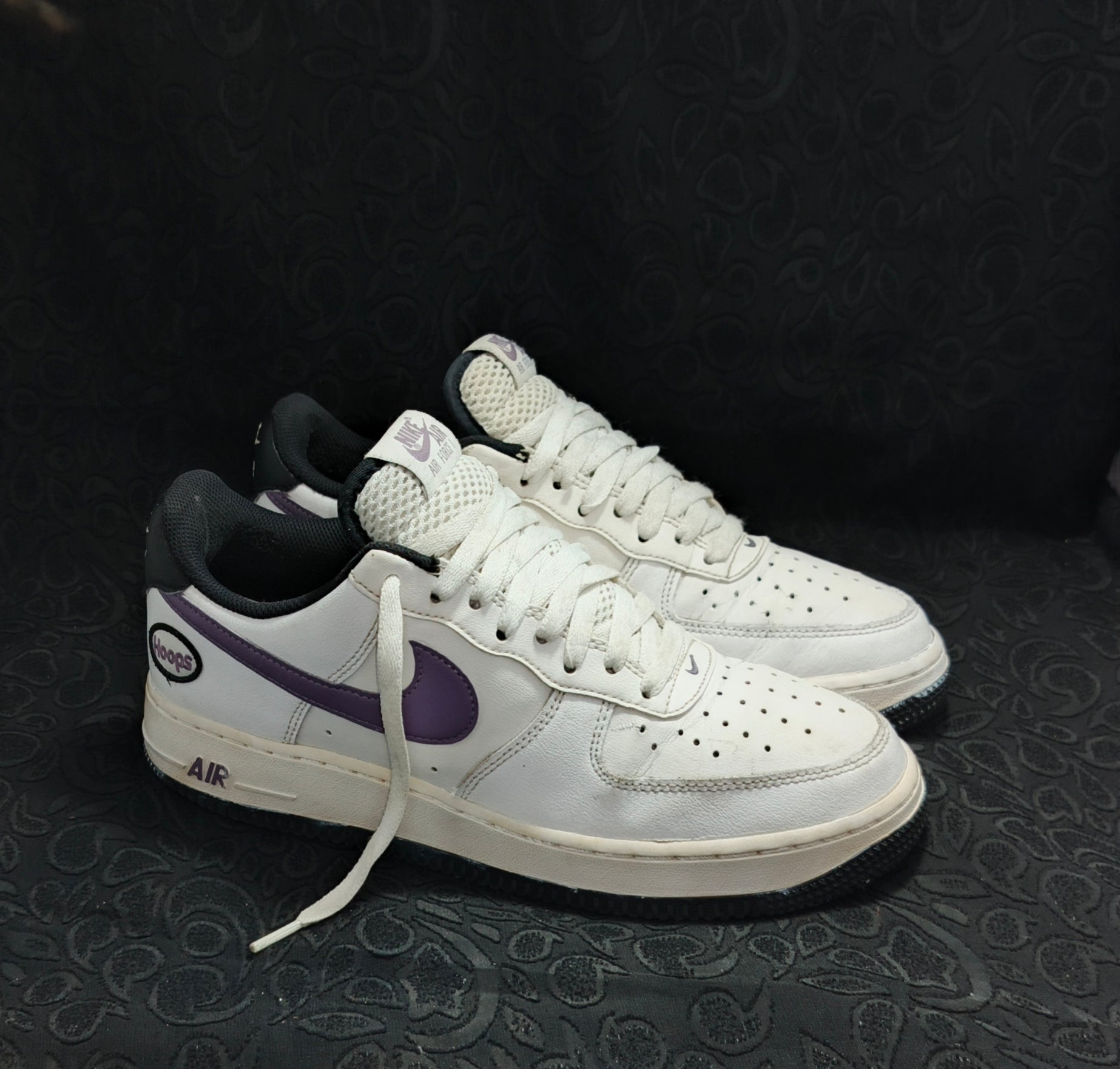 Nike Air Force 1 Low “White/Purple Hoops”