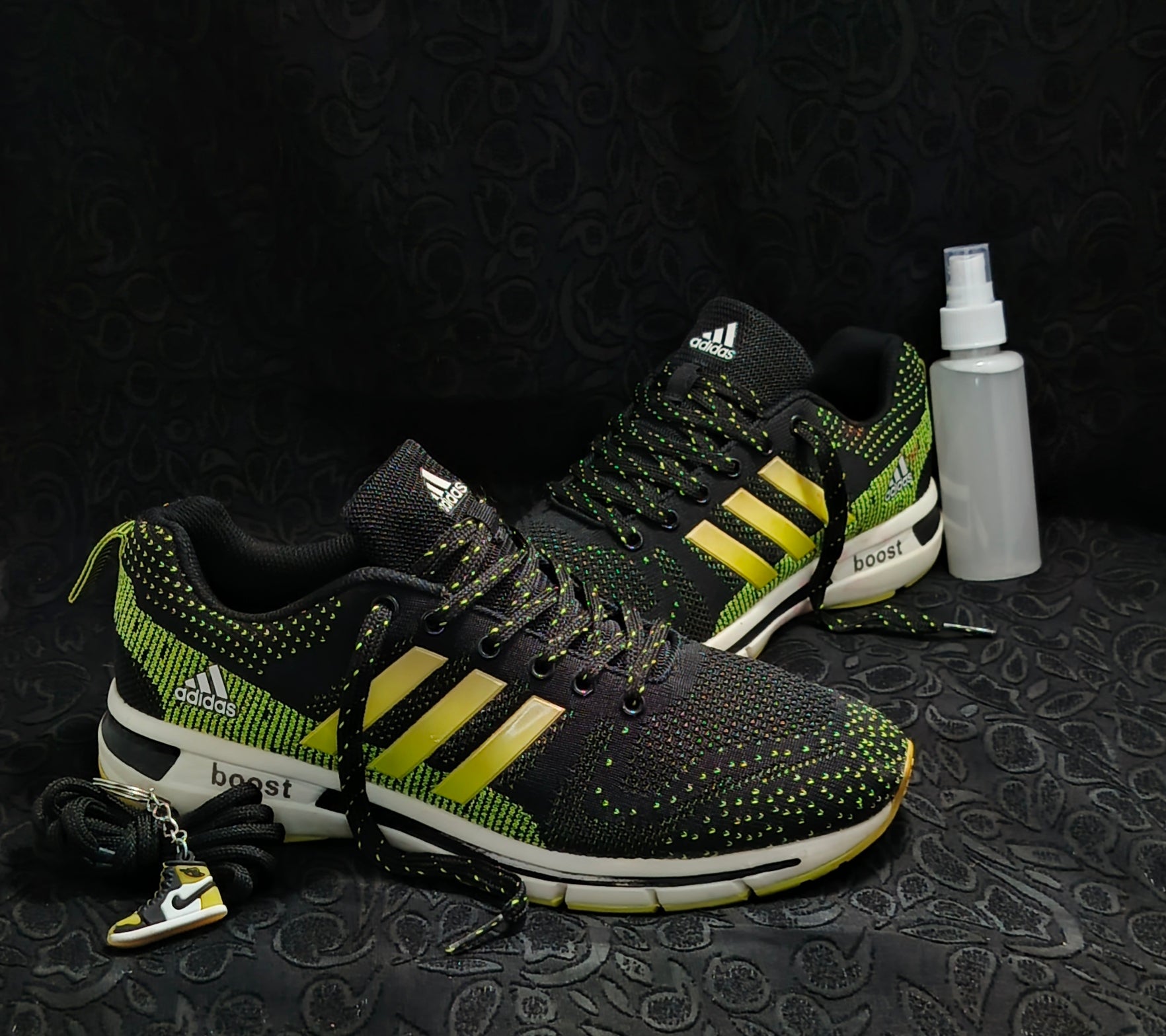 Adidas Boost Knit “Black/Volt Green”