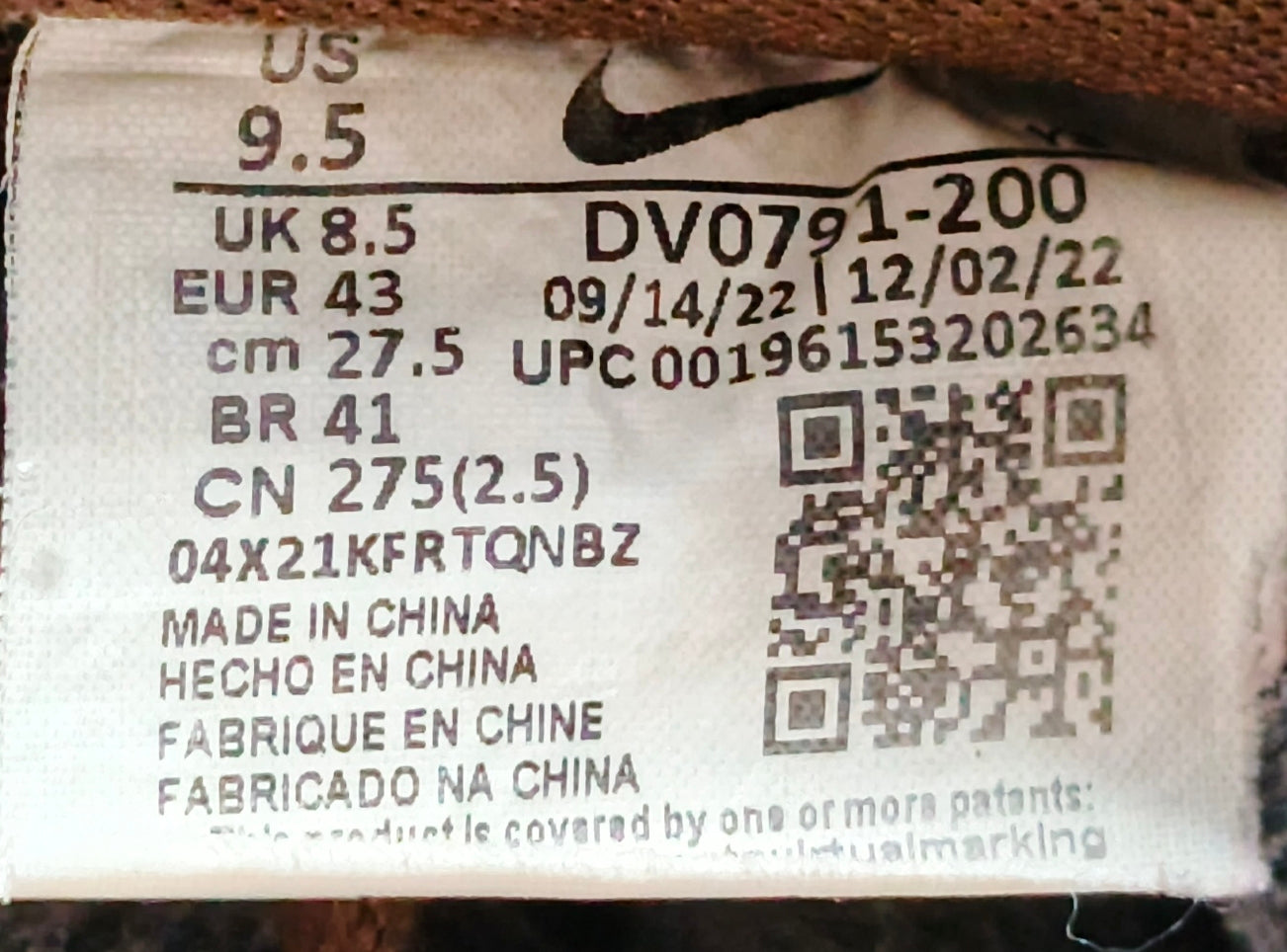 Nike Air Force 1 '07 LX "Cacao Plaid