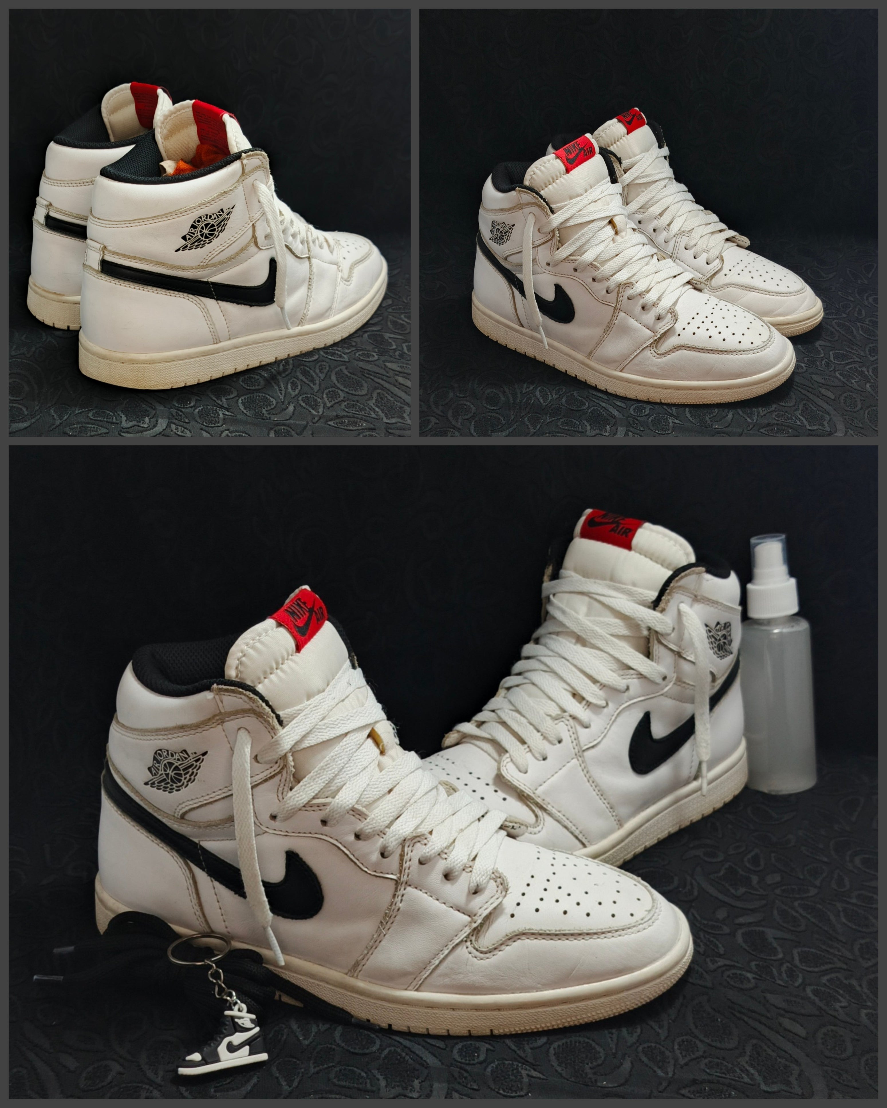 Air Jordan 1 Mid "White/Black/Gym Red