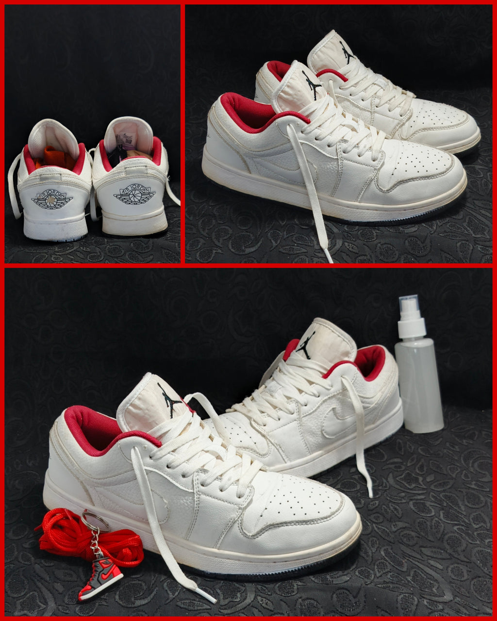 Air Jordan 1 Low “White/Red Accent”
