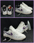 Nike Air Force 1 Low “White/Purple Hoops”