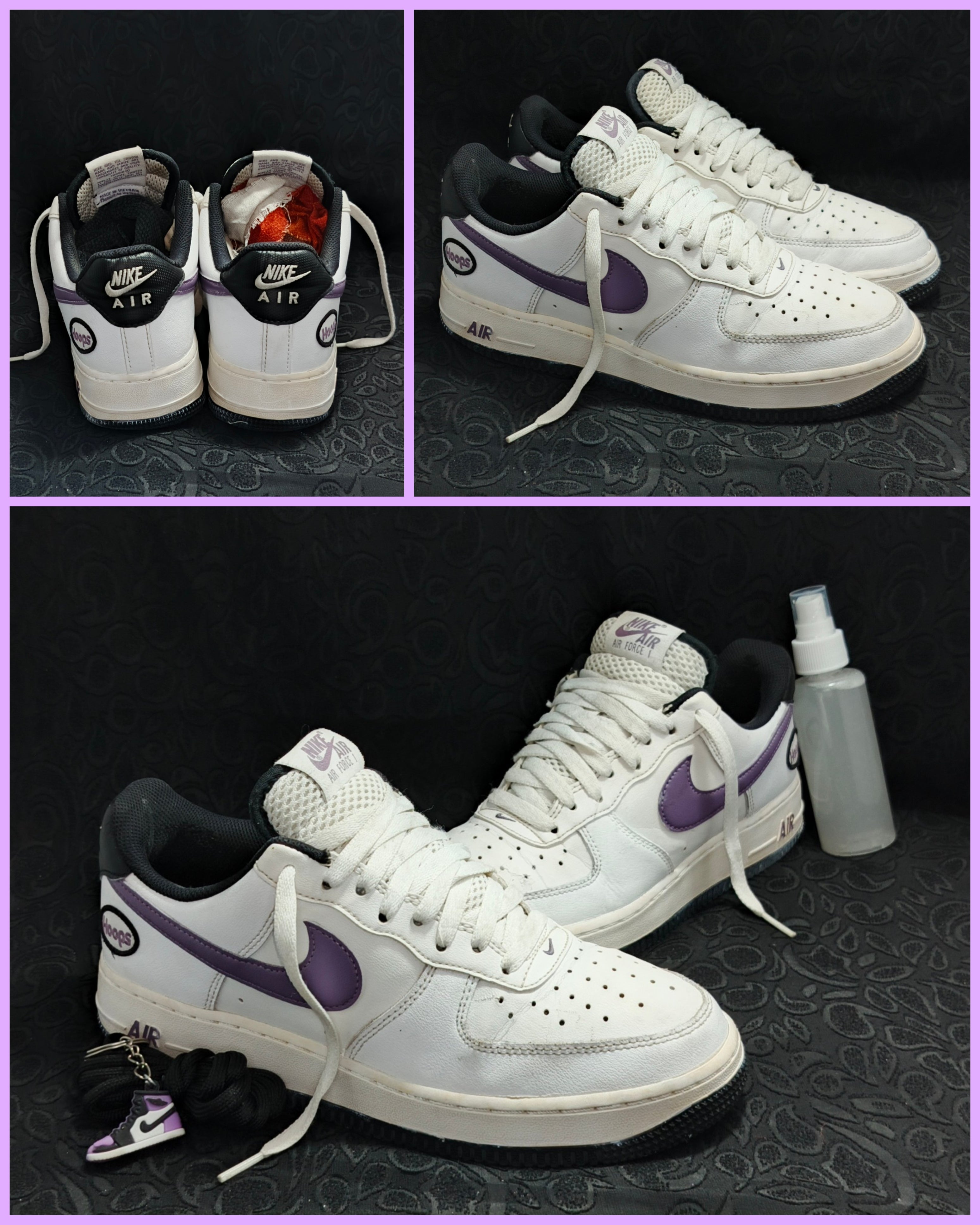 Nike Air Force 1 Low “White/Purple Hoops”