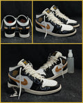 Nike Air Jordan 1 Mid “Black/White/Gold Patent”