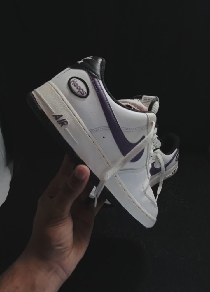 Nike Air Force 1 Low “White/Purple Hoops”